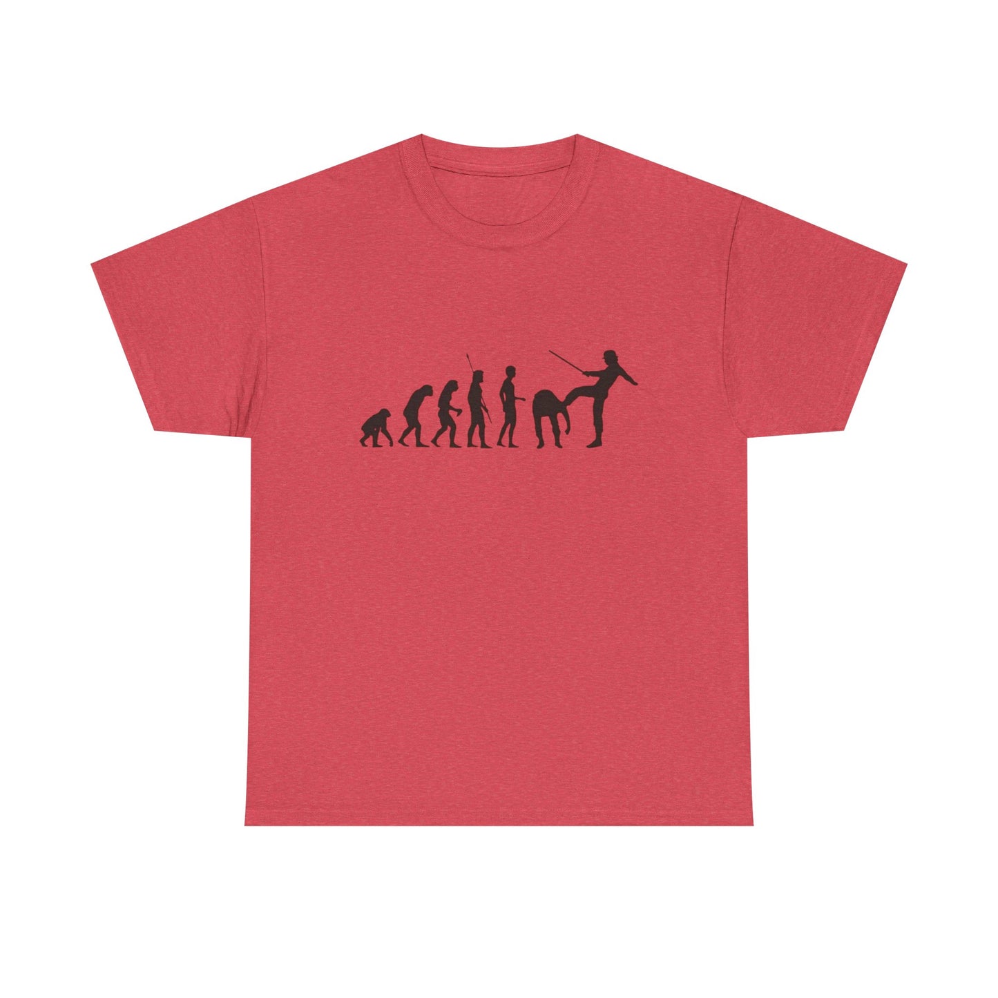 Funny Evolution Chart T-Shirt Unisex Heavy Cotton Tee Gift New