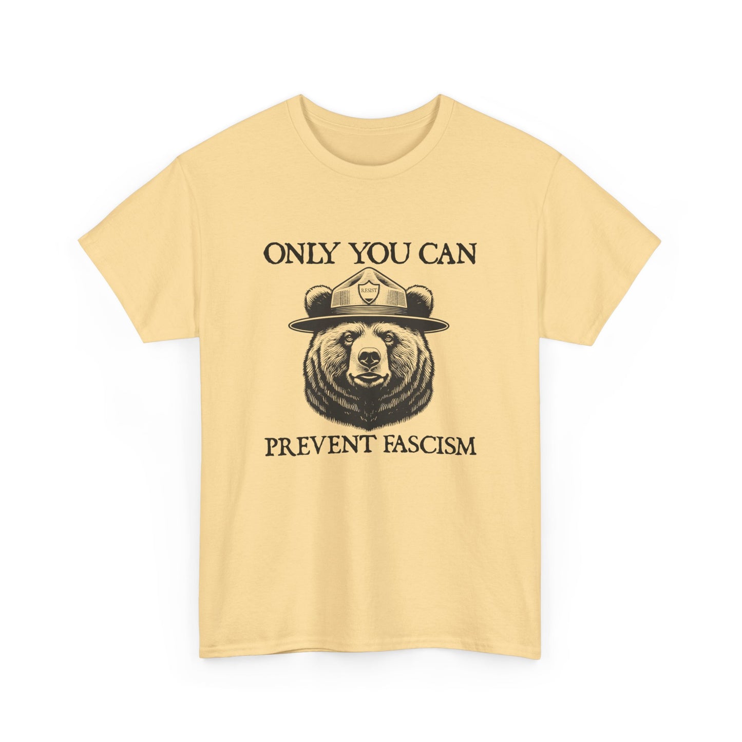 Only You Can Prevent Fascism Graphic T Shirt Unisex Heavy Cotton Tee
