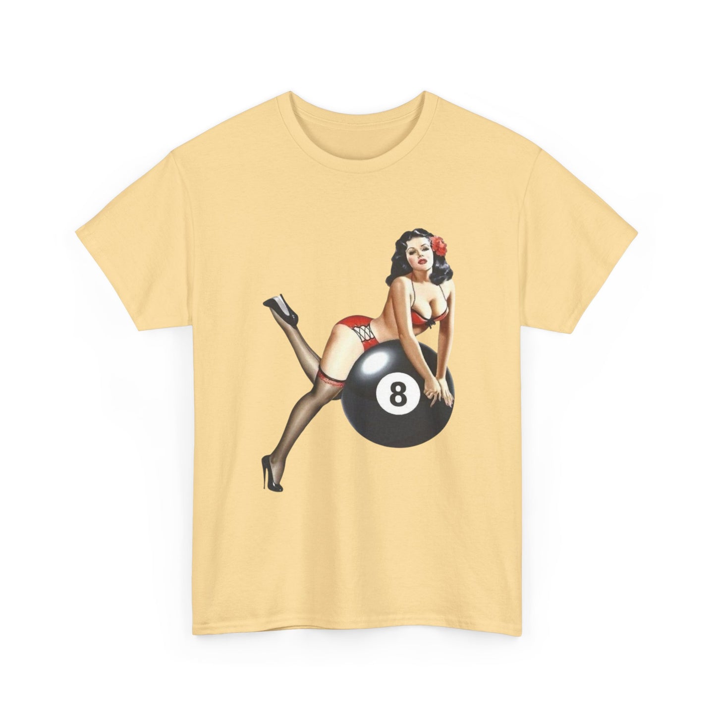 8ball Pin Up Model Graphic T Shirt NEW ADULT