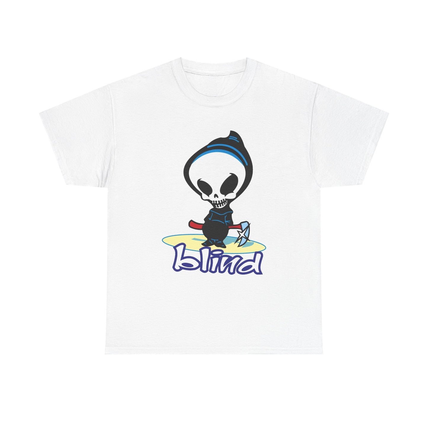 Blind Vintage Skateboard Graphic T Shirt Retro Logo Unisex Heavy Cotton Tee