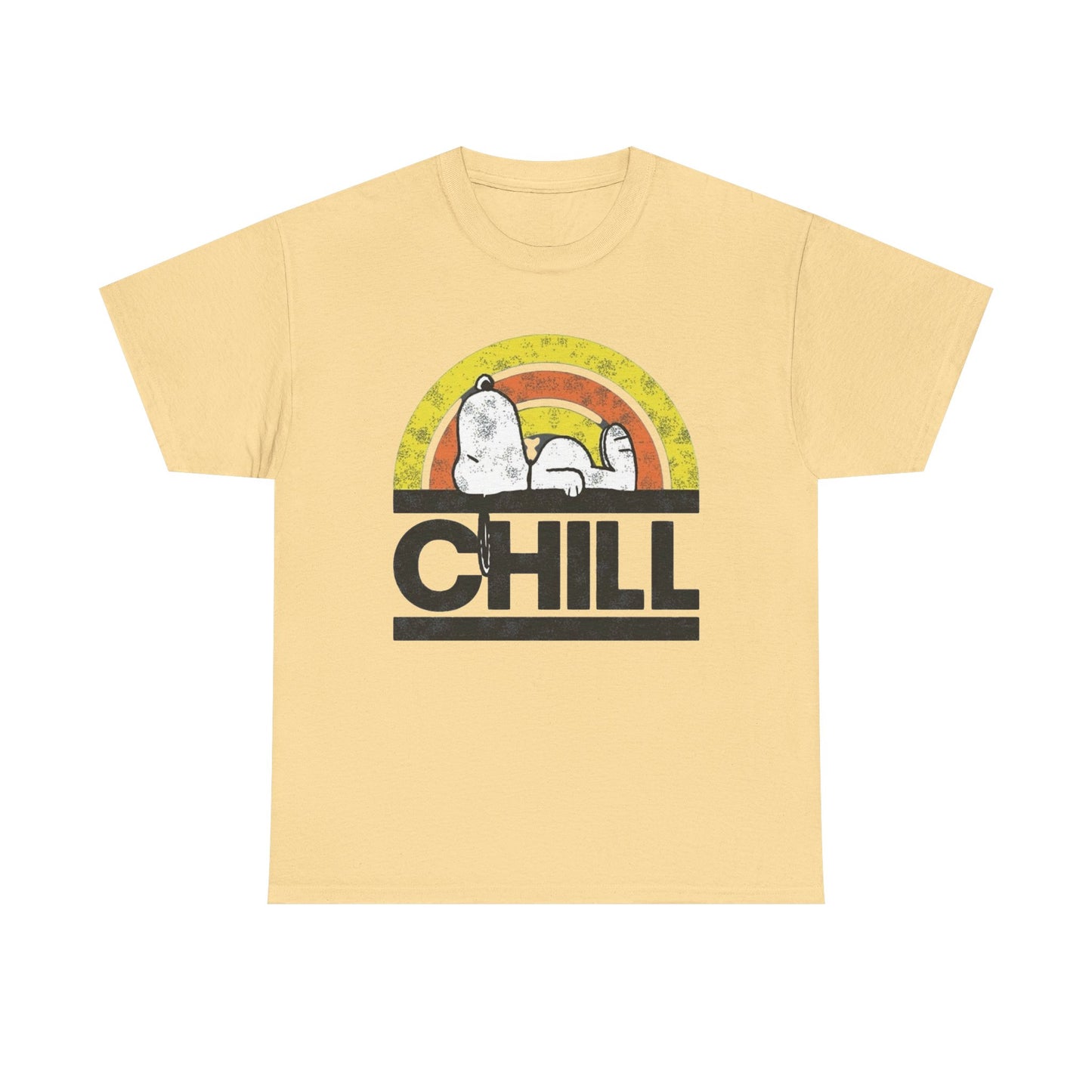 Chill Dog Graphic T Shirt NEW Vintage Unisex Heavy Cotton Tee