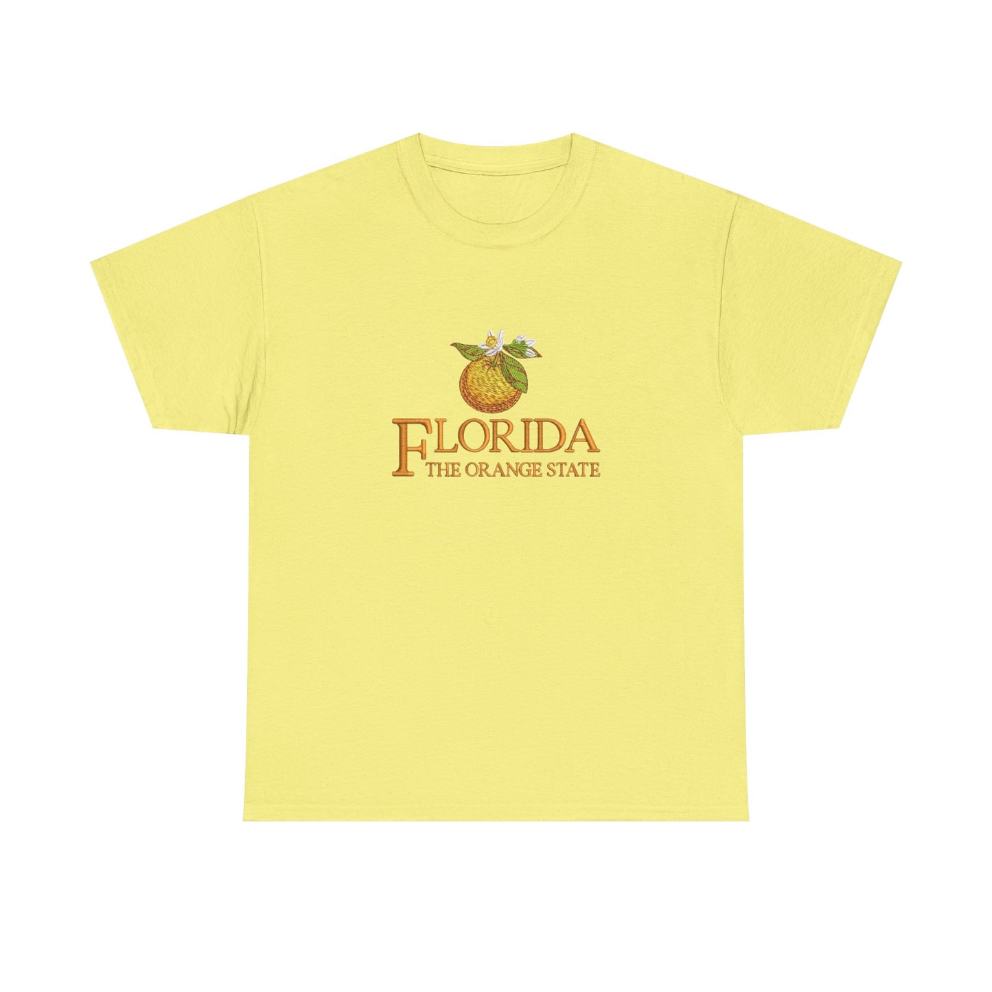 Florida The Orange State Graphic T Shirt NEW Unisex Heavy Cotton Tee