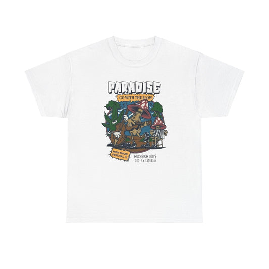 Mushroom Paradise T Shirt Graphic Unisex Heavy Cotton Tee NEW GIFT