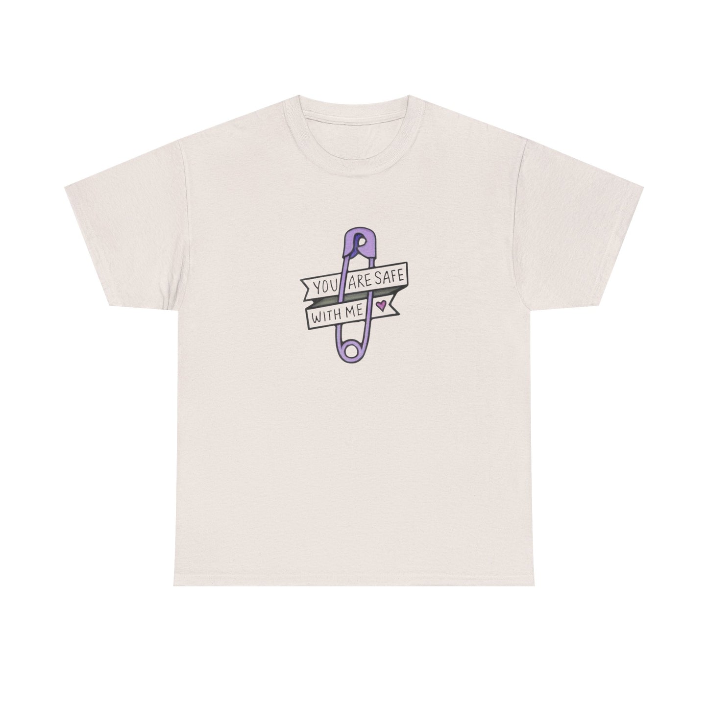 Safe With Me Graphic T Shirt Unisex Heavy Cotton Tee Gift