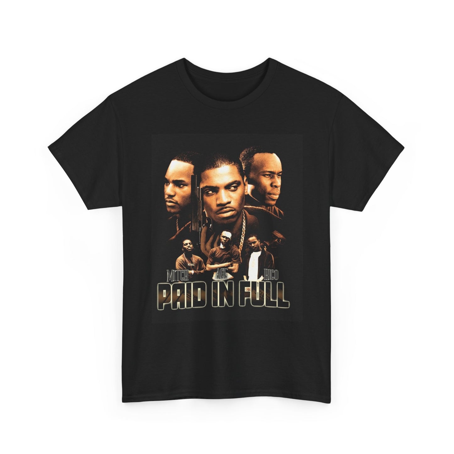 Paid In Full Graphic T Shirt Vintage Movie Poster Retro Unisex Heavy Cotton Tee