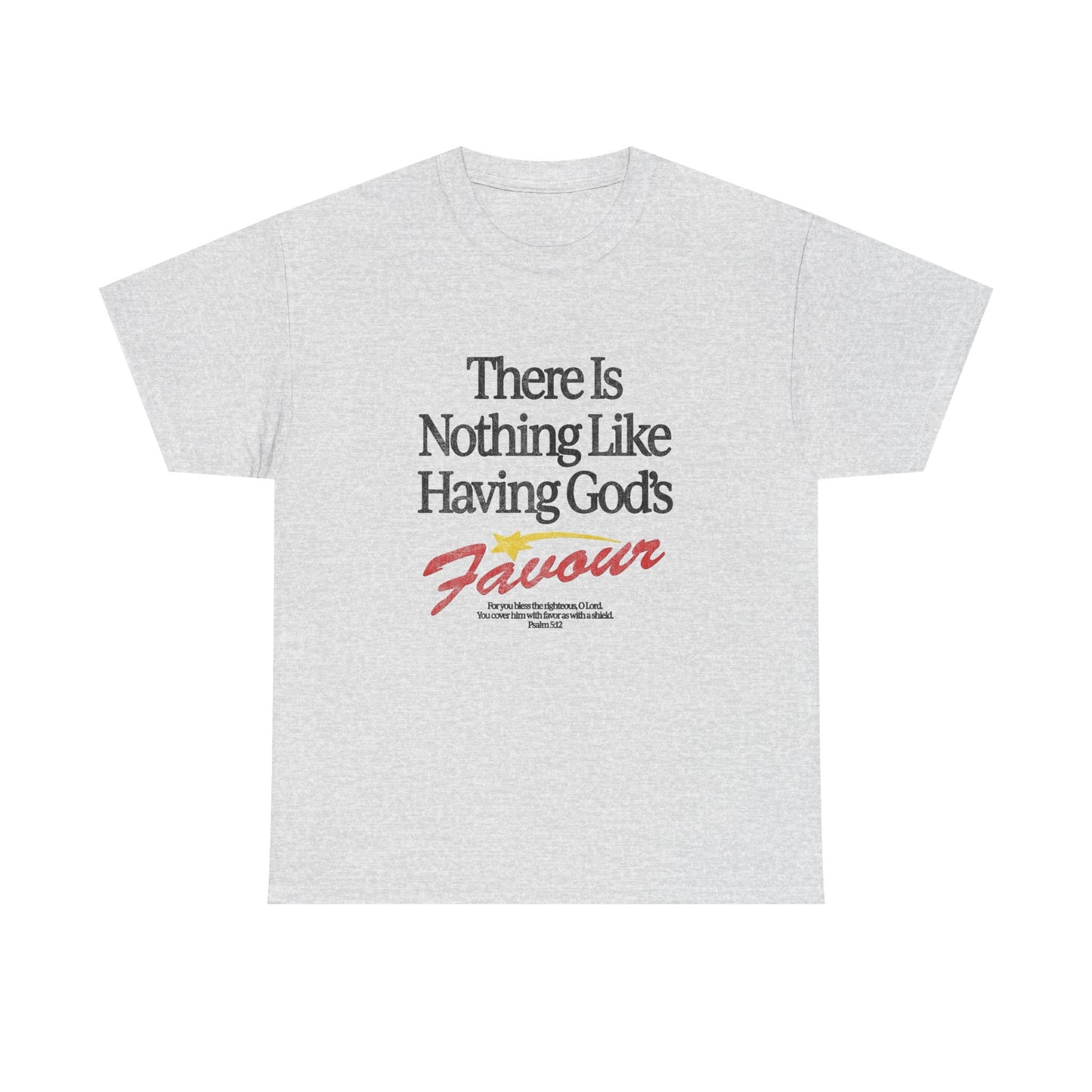 Gods Favour Jesus Graphic T Shirt NEW Vintage Unisex Heavy Cotton Tee