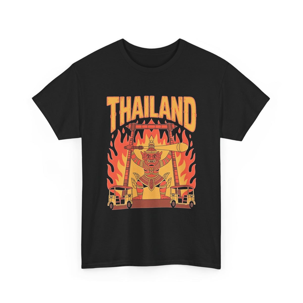 Thailand Tuk Tuk Temple Graphic T-Shirt Men's Graphic Tee