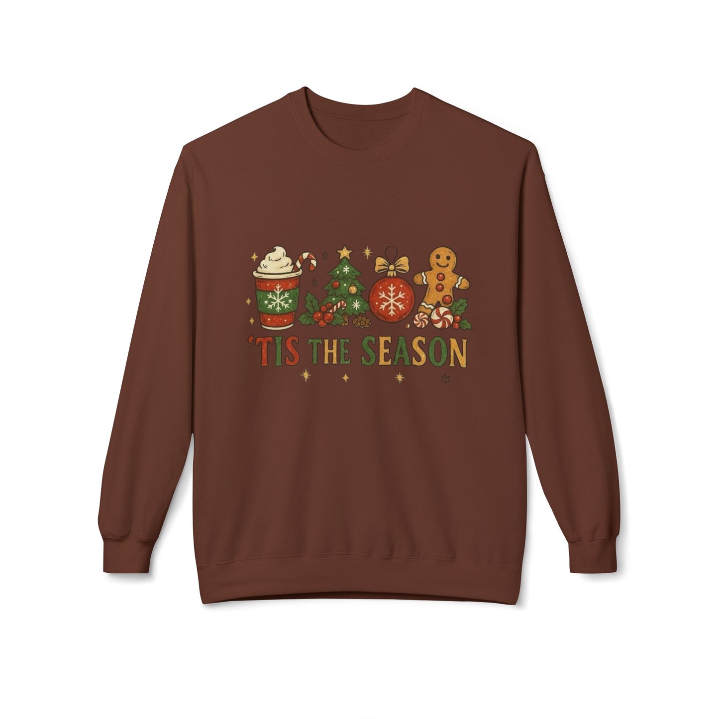 Tis The Season Christmas Sweater Holiday's NEW Unisex Fleece Crewneck Sweatshirt