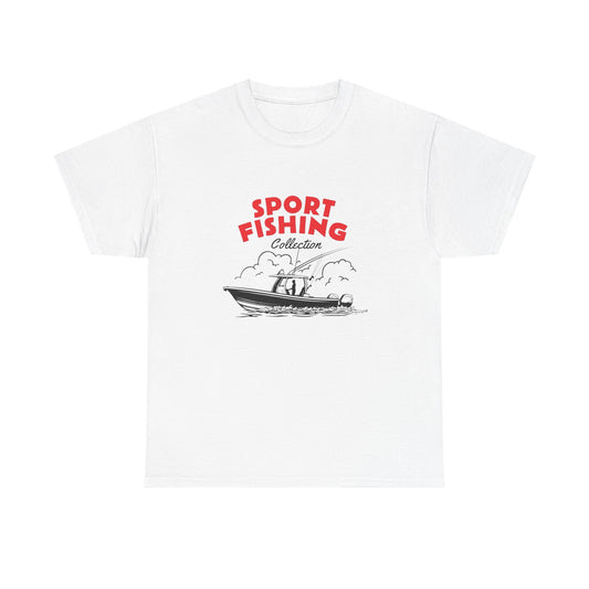 Sport Fishing Graphic T Shirt Unisex Heavy Cotton Tee