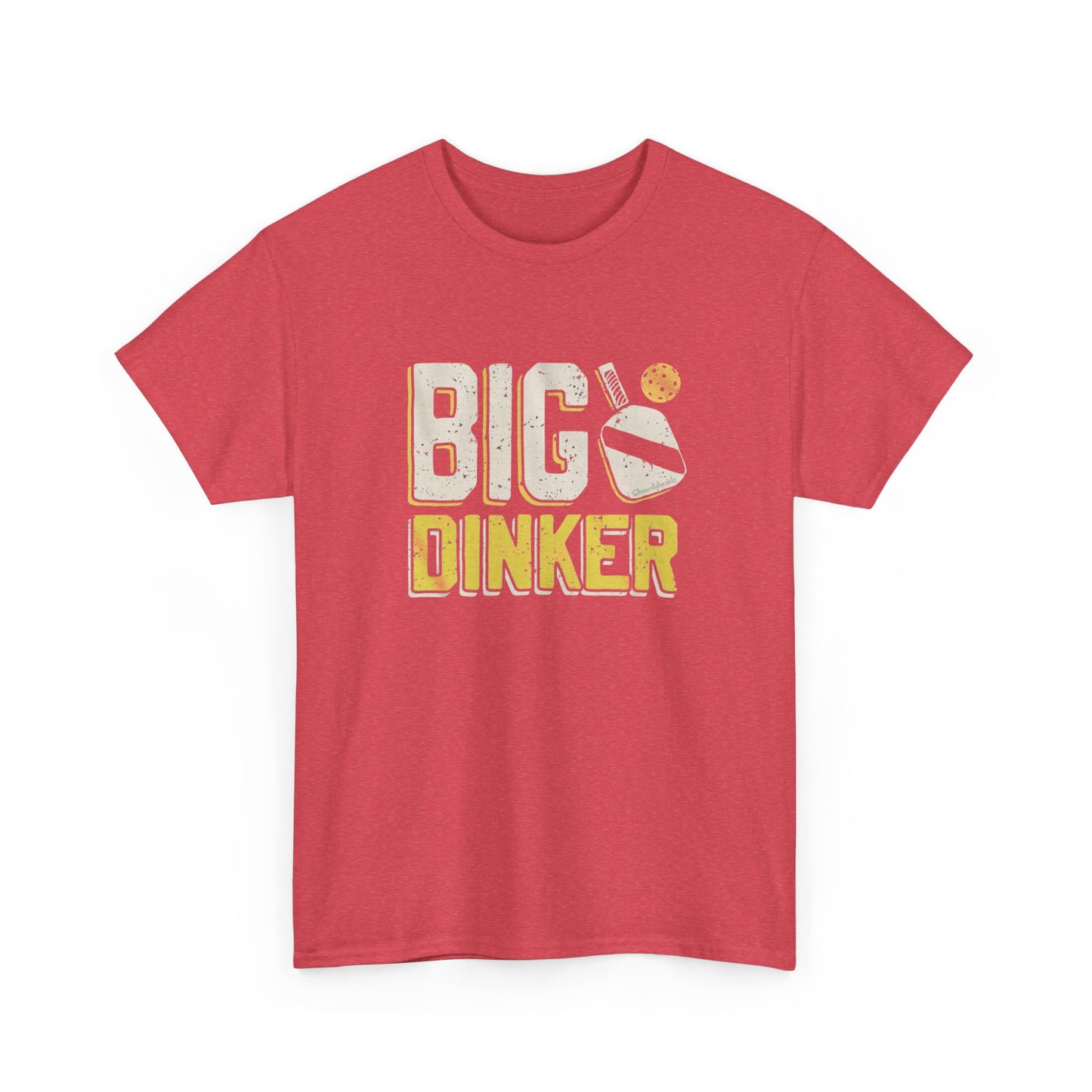 Big Dinker Pickle Ball Graphic T Shirt NEW Unisex Heavy Cotton Tee