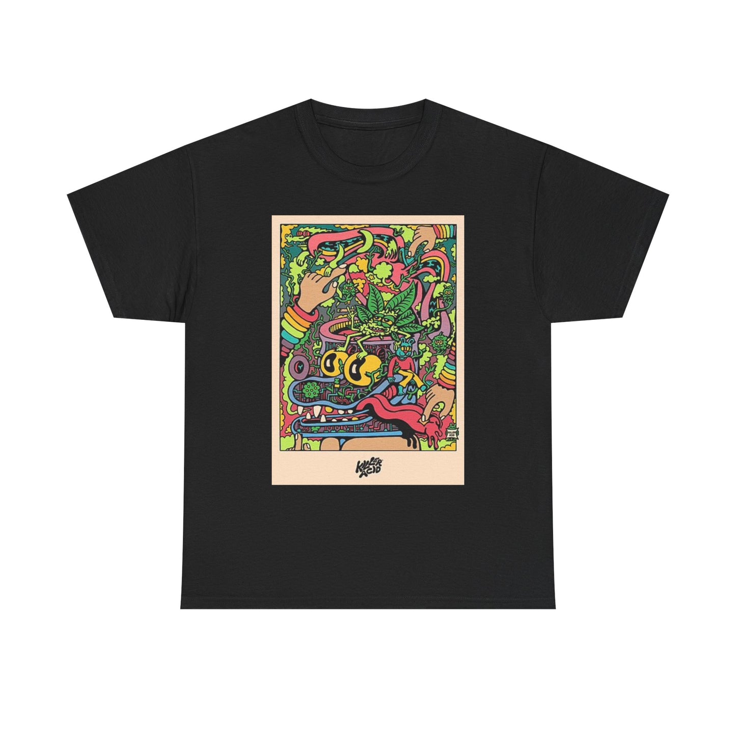 Killer Acid Graphic T Shirt Vintage Weed Poster Retro Unisex Heavy Cotton Tee