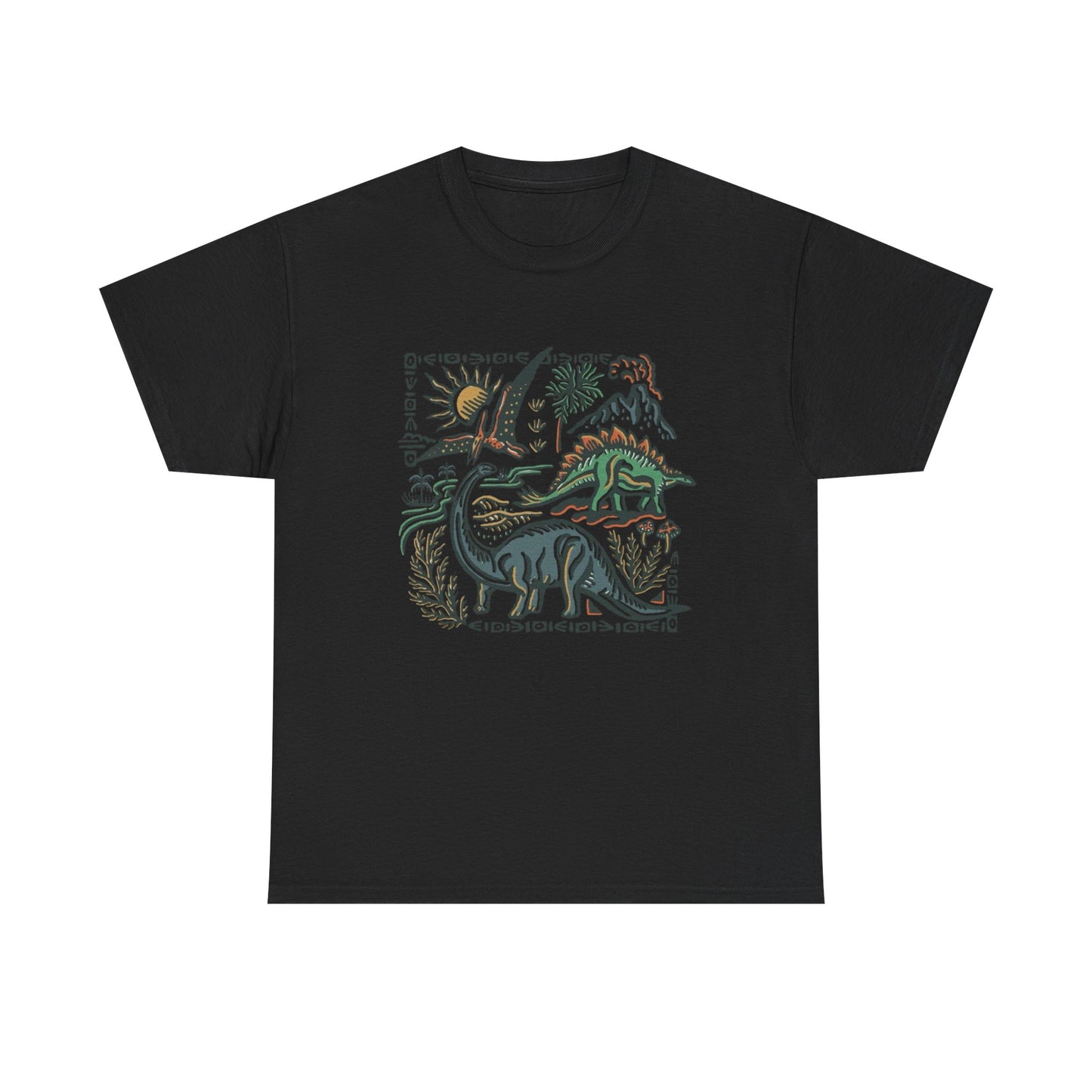 Retro Dinosaur Graphic T Shirt NEW ADULT Heavy Cotton Tee