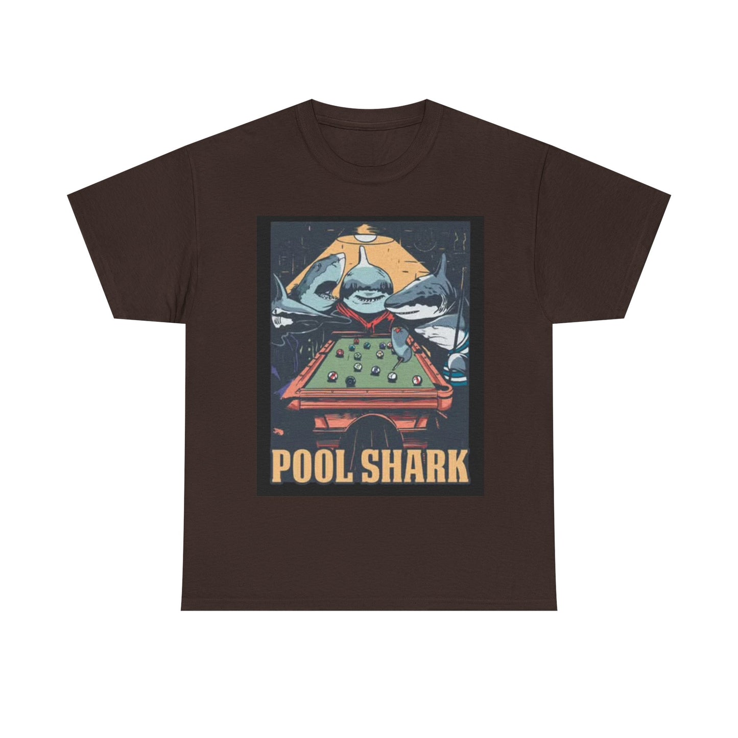 Pool Shark T Shirt Retro Funny Graphic T Vintage Pool Hall Rogan Unisex