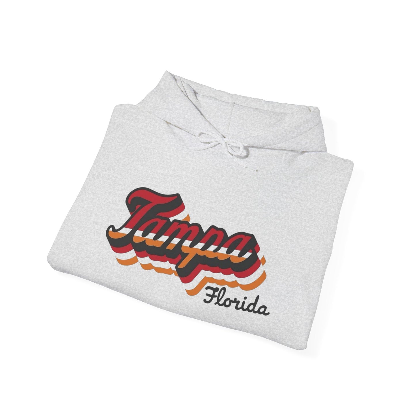 Tampa Florida Retro Graphic Hoodie Unisex Heavy Blend™ Hooded Sweatshirt