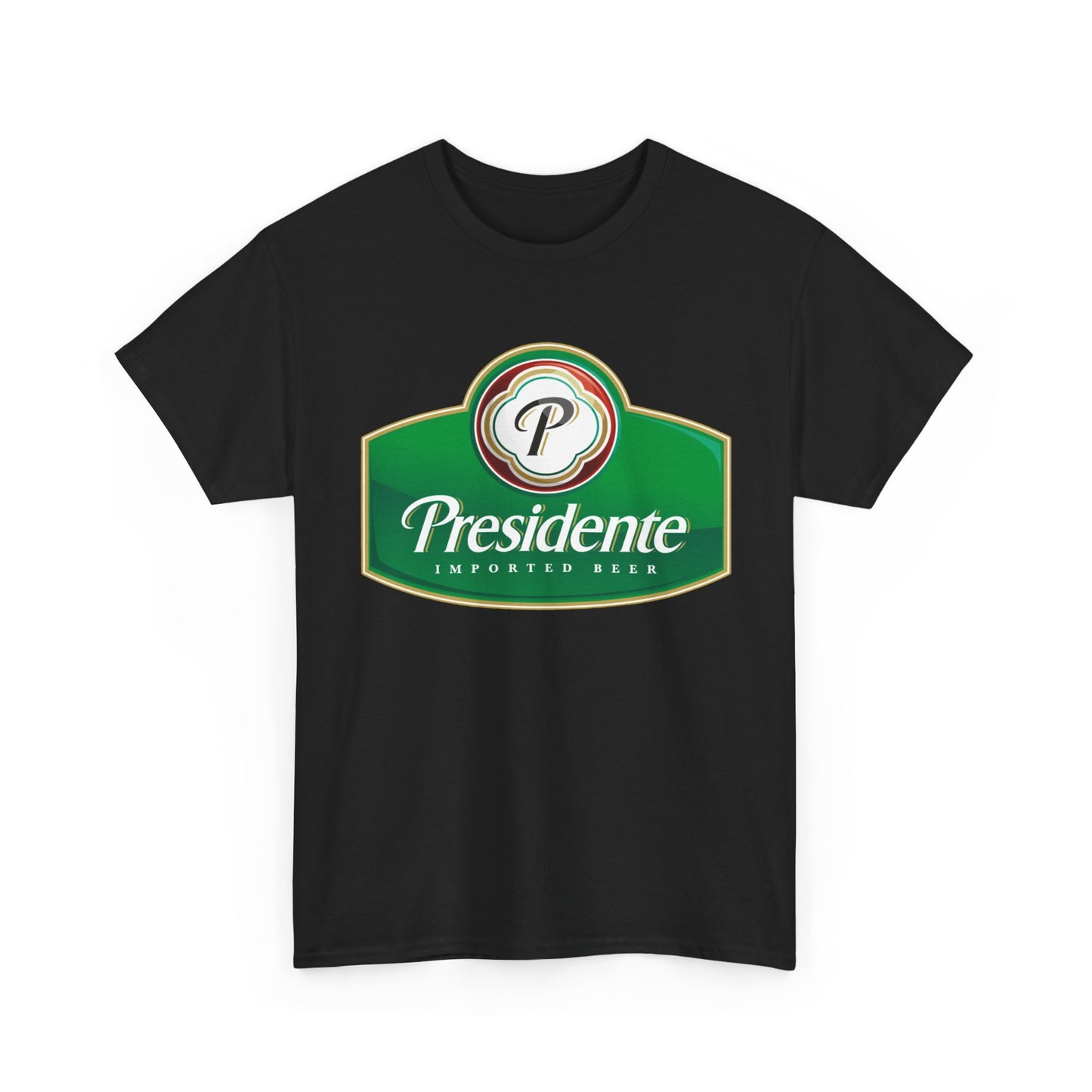Presidente Beer Logo Shirt Retro Poster Unisex Heavy Cotton Tee
