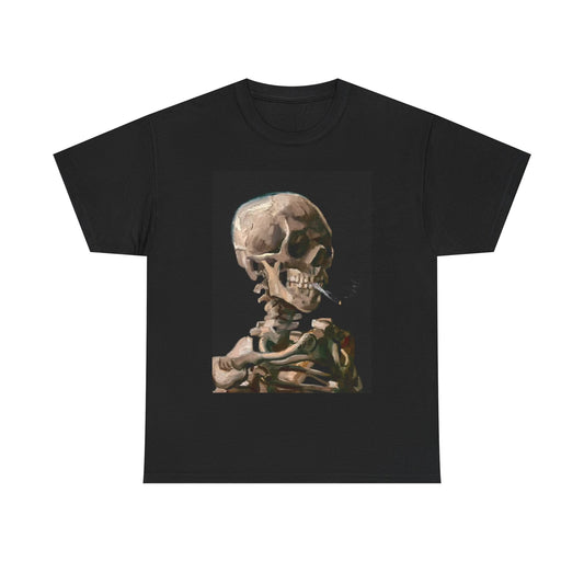 Skull Art Tshirt Vintage Tattoo retro graphic New York Unisex Heavy Cotton Tee