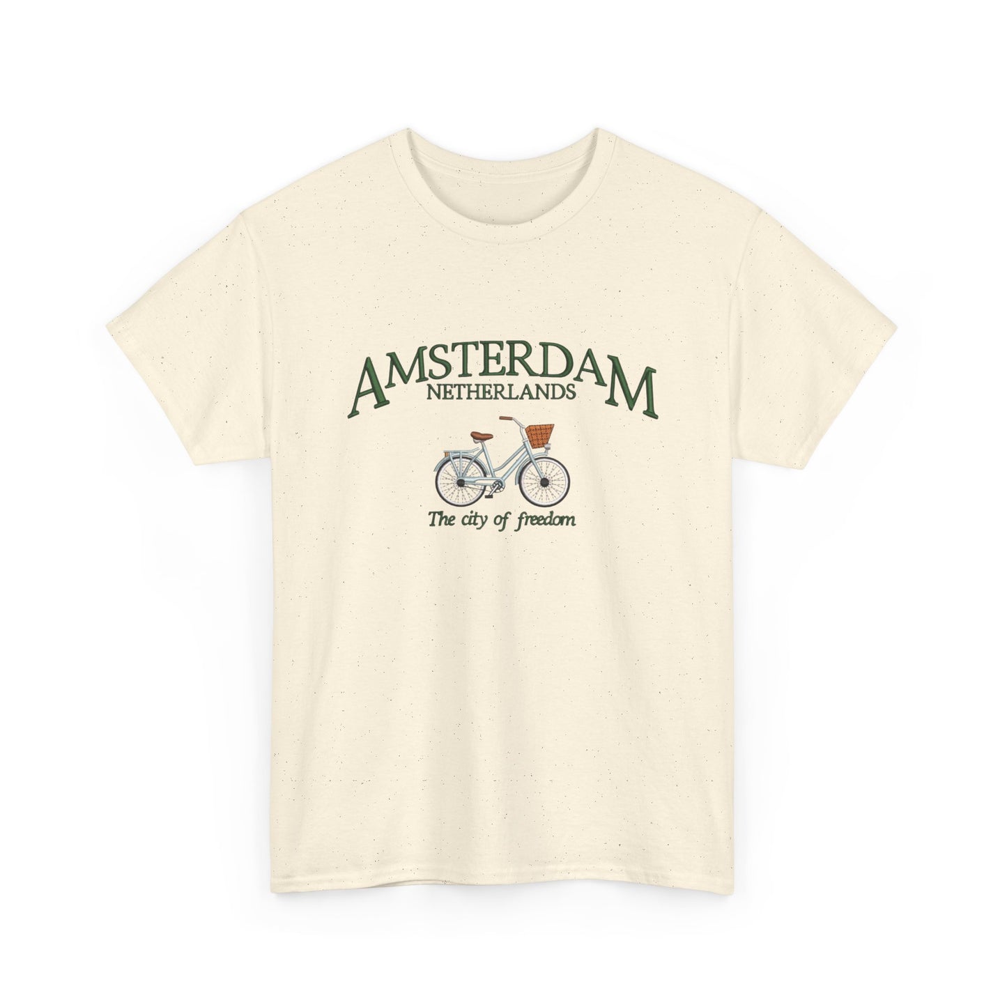 Amsterdam The City Of Freedom Graphic T Shirt NEW Unisex Heavy Cotton Tee