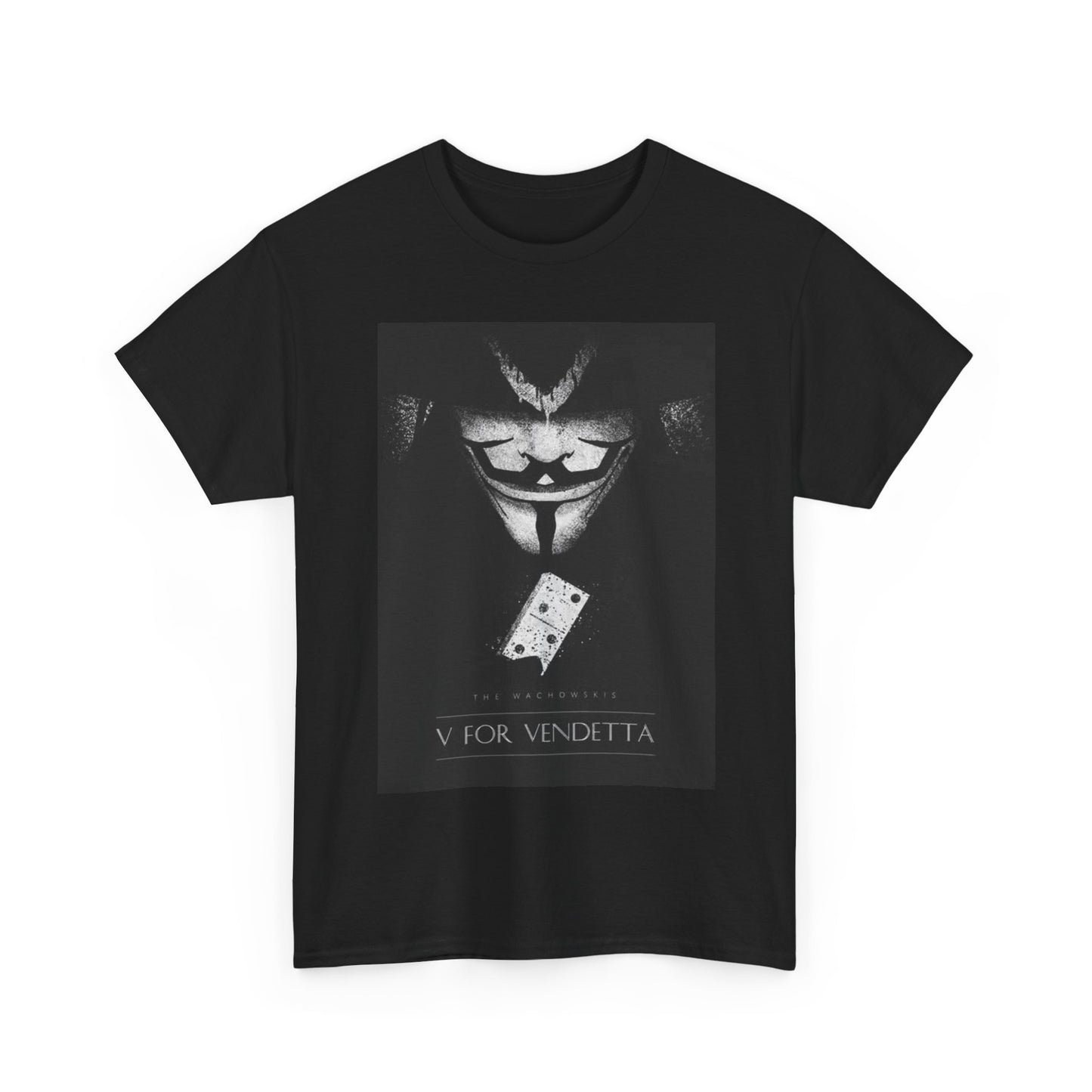 V For Vendetta t shirt Vintage Movie Poster Retro Unisex Heavy Cotton Tee