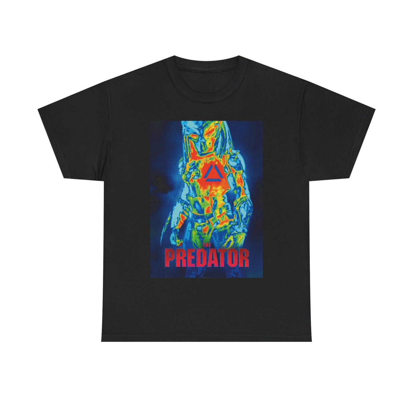 Predator Tshirt Vintage Movie Poster 80s Retro Aliens Unisex Heavy Cotton Tee