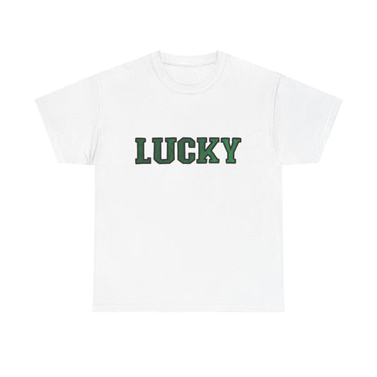 Lucky Graphic T Shirt New Adult Unisex Heavy Cotton Tee