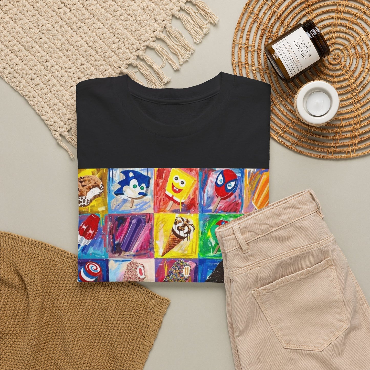 Ice Cream Menu Graphic T Shirt