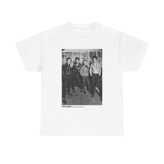 The Clash Graphic T Shirt Vintage Photo Unisex Heavy Cotton Tee