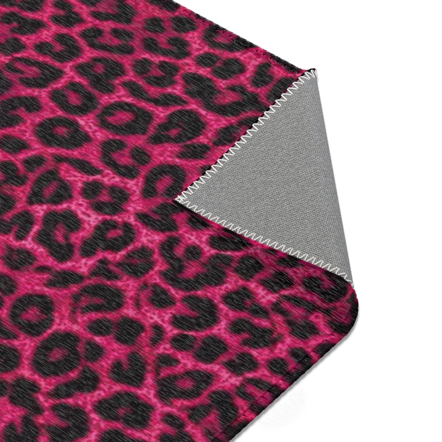 Pink Cheetah Print All Over Graphic Area Rugs