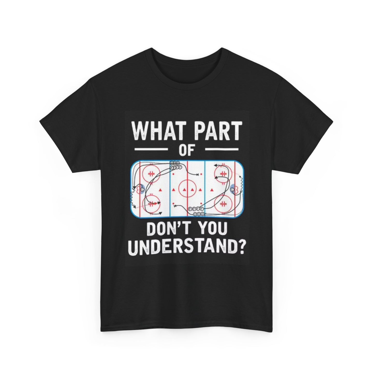 Hockey Graphic T Shirt Funny Plays Sports Vintage Unisex Heavy Cotton Tee