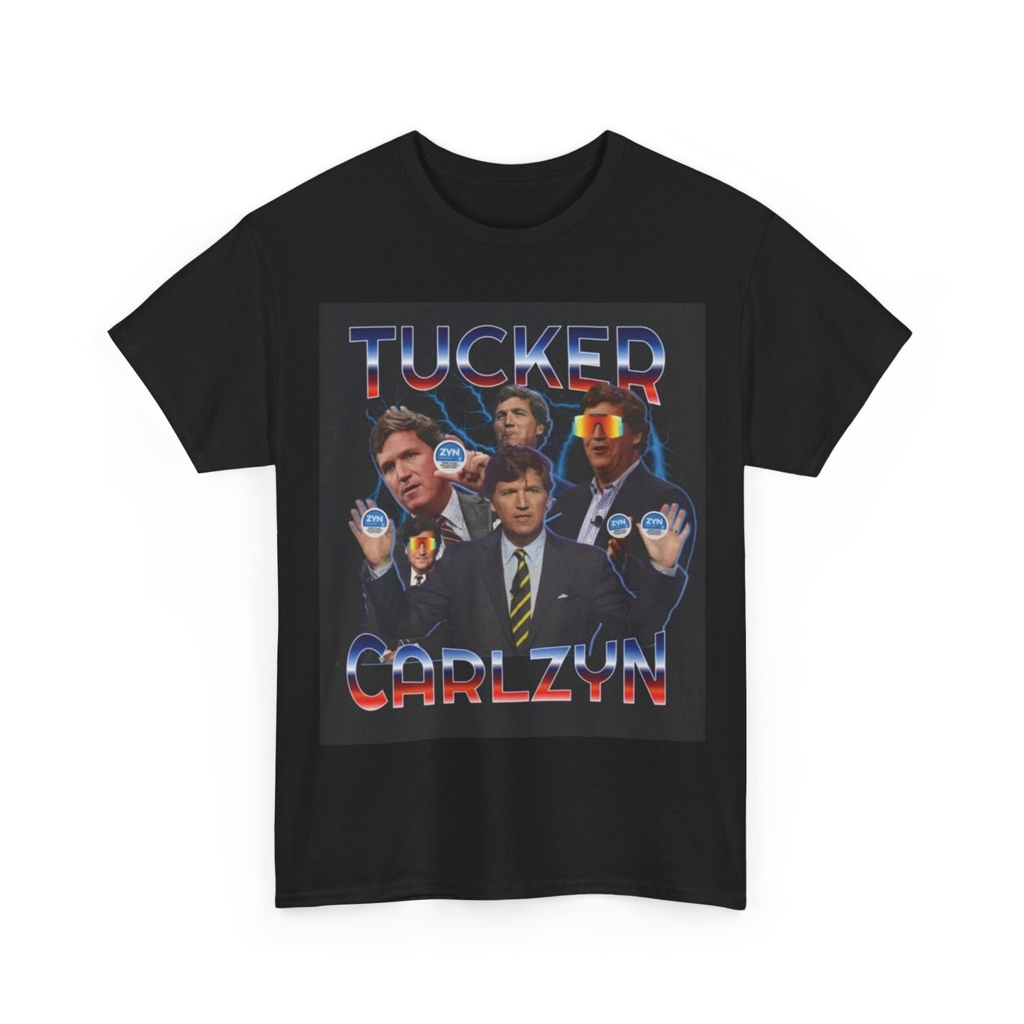ZYN T-shirt tucker Carlson trump funny Rogan gift graphic retro Heavy Cotton Tee
