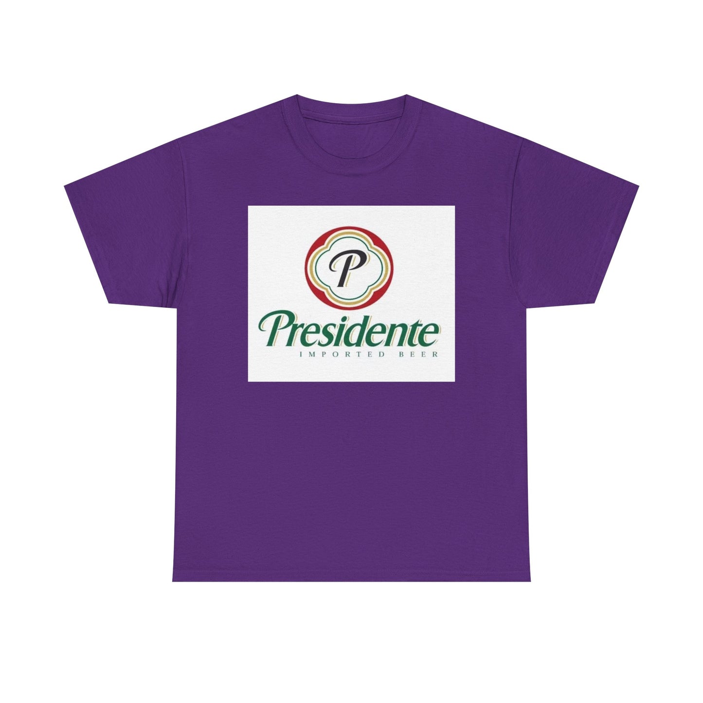 Presidente Dominican Beer Logo Shirt Retro Summer Unisex Heavy Cotton Tee