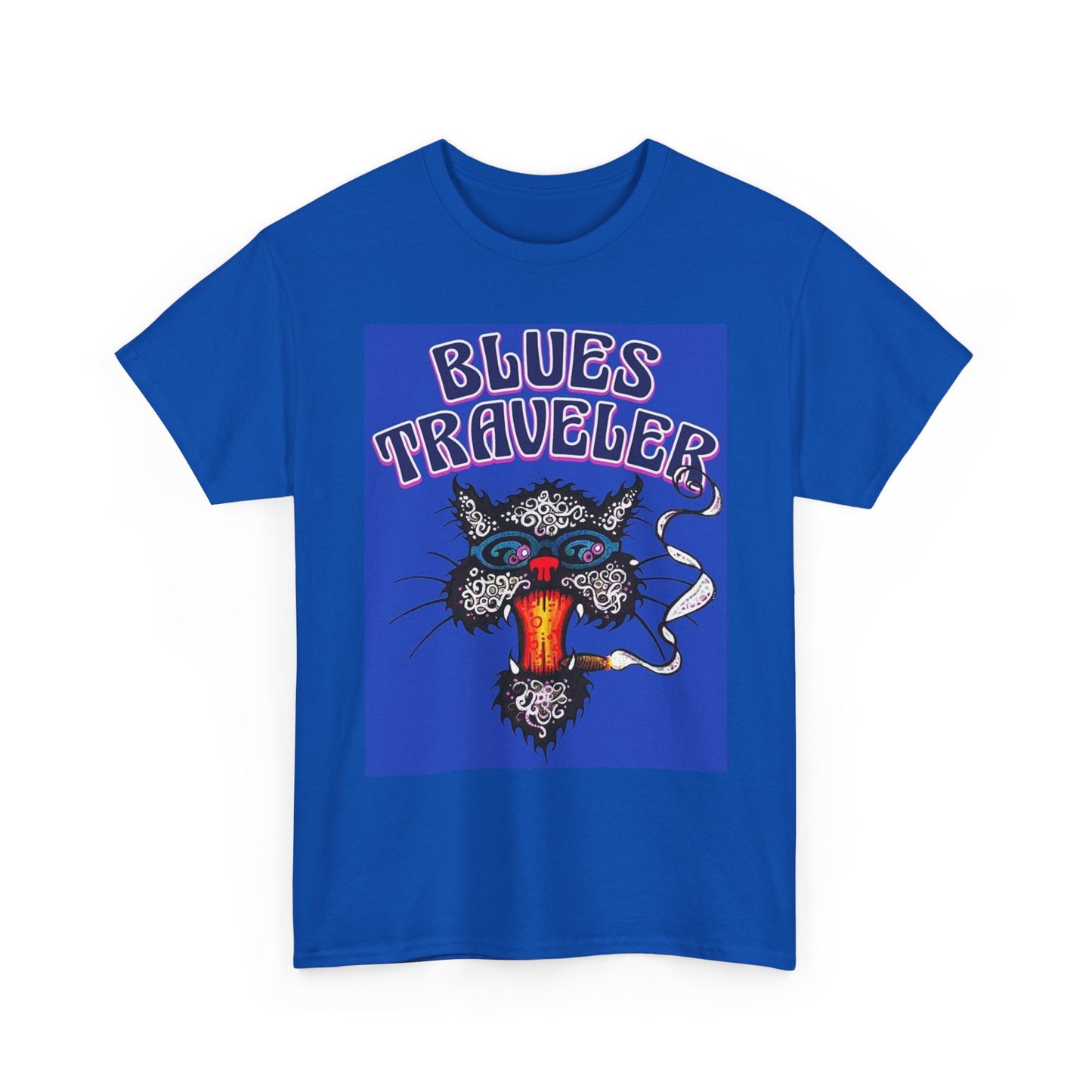 Blues Traveler TShirt Vintage Rock Merch Retro 90s Unisex Heavy Cotton Tee