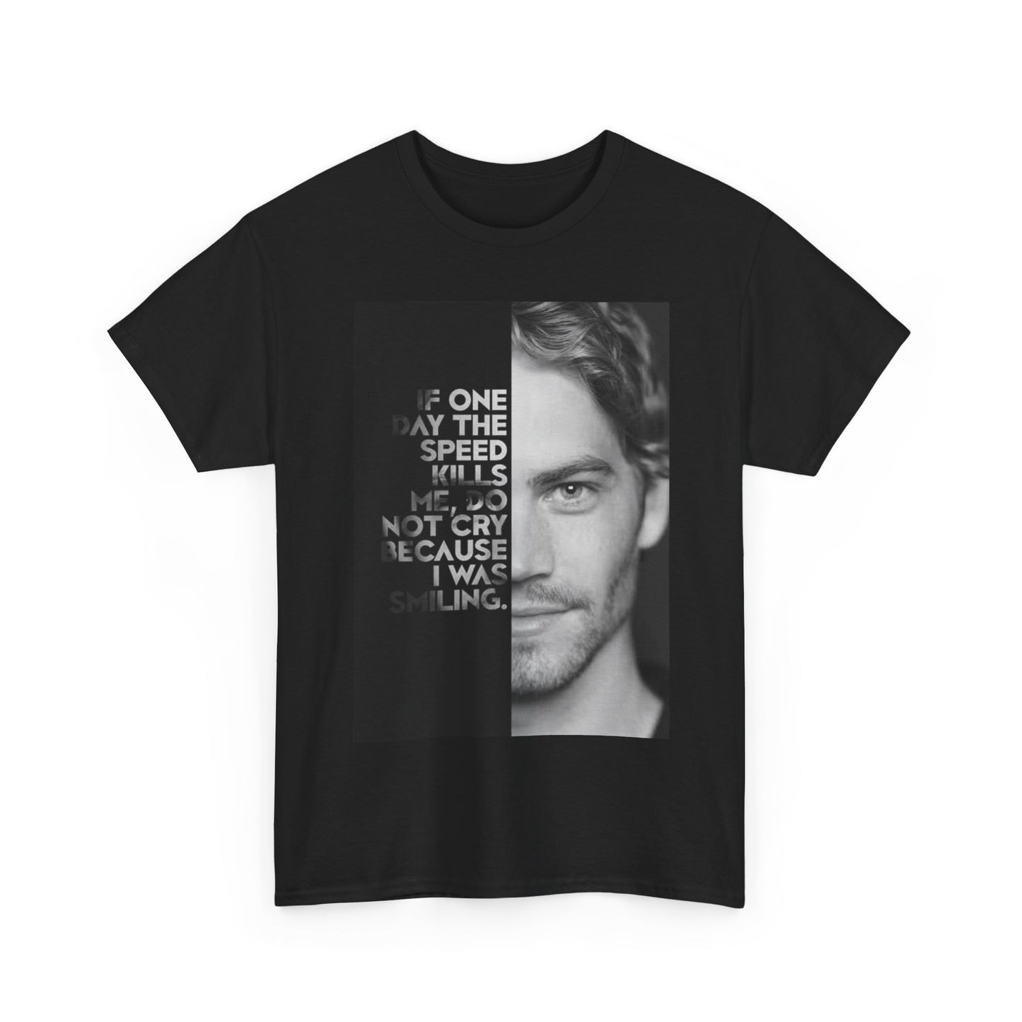 Paul Walker T-shirt GTR Nissan Fast and the Furious Unisex Heavy Cotton Tee
