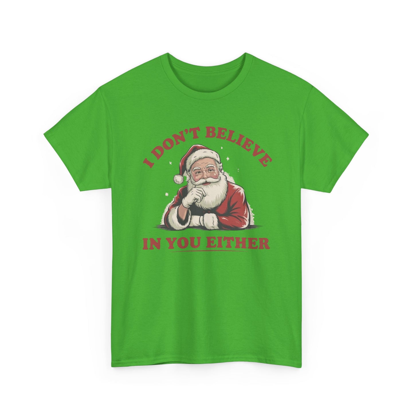 Santa's Real Funny Christmas Graphic T Shirt NEW Unisex Heavy Cotton Tee