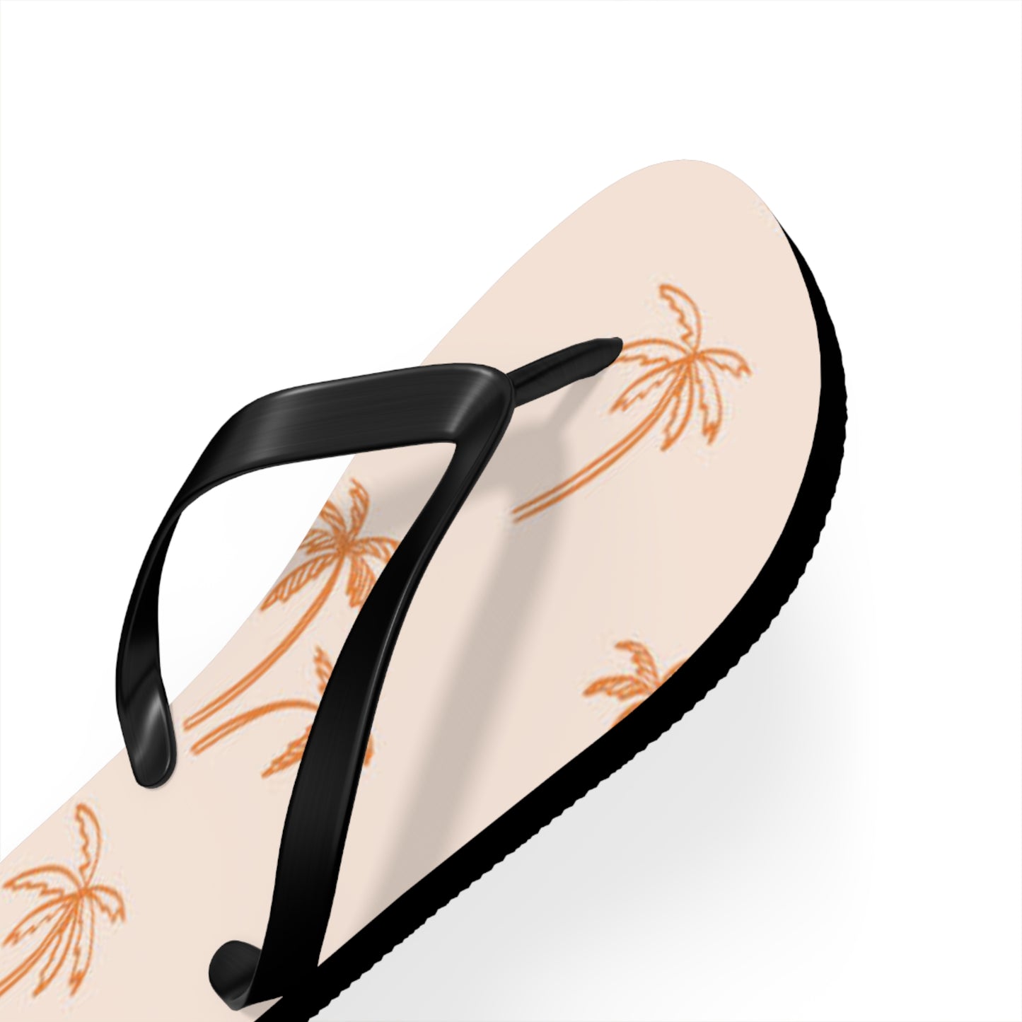 Orange Palm Trees Sandals Summer Flip Flops Slides BRAND NEW