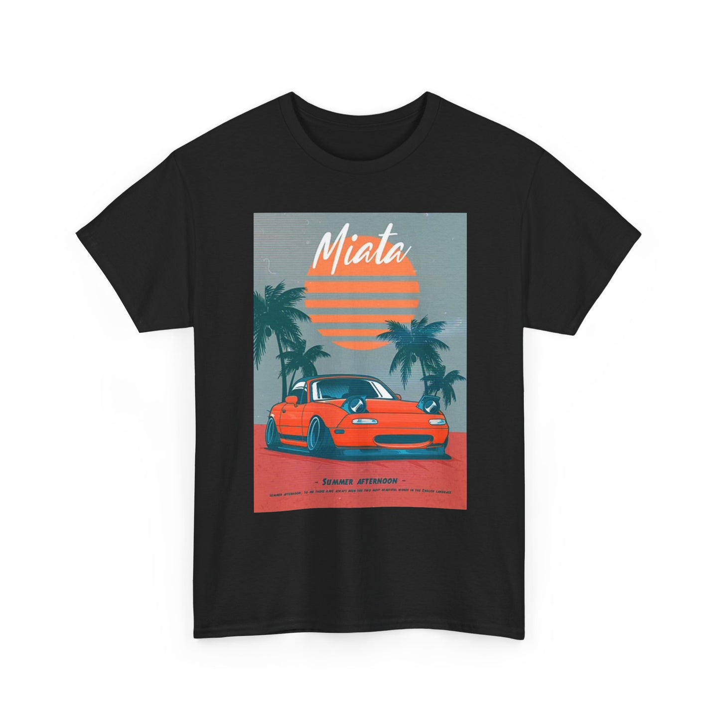 Mazda Miata Graphic T Shirt Retro Car Meet JDM Drifting Unisex Heavy Cotton Tee