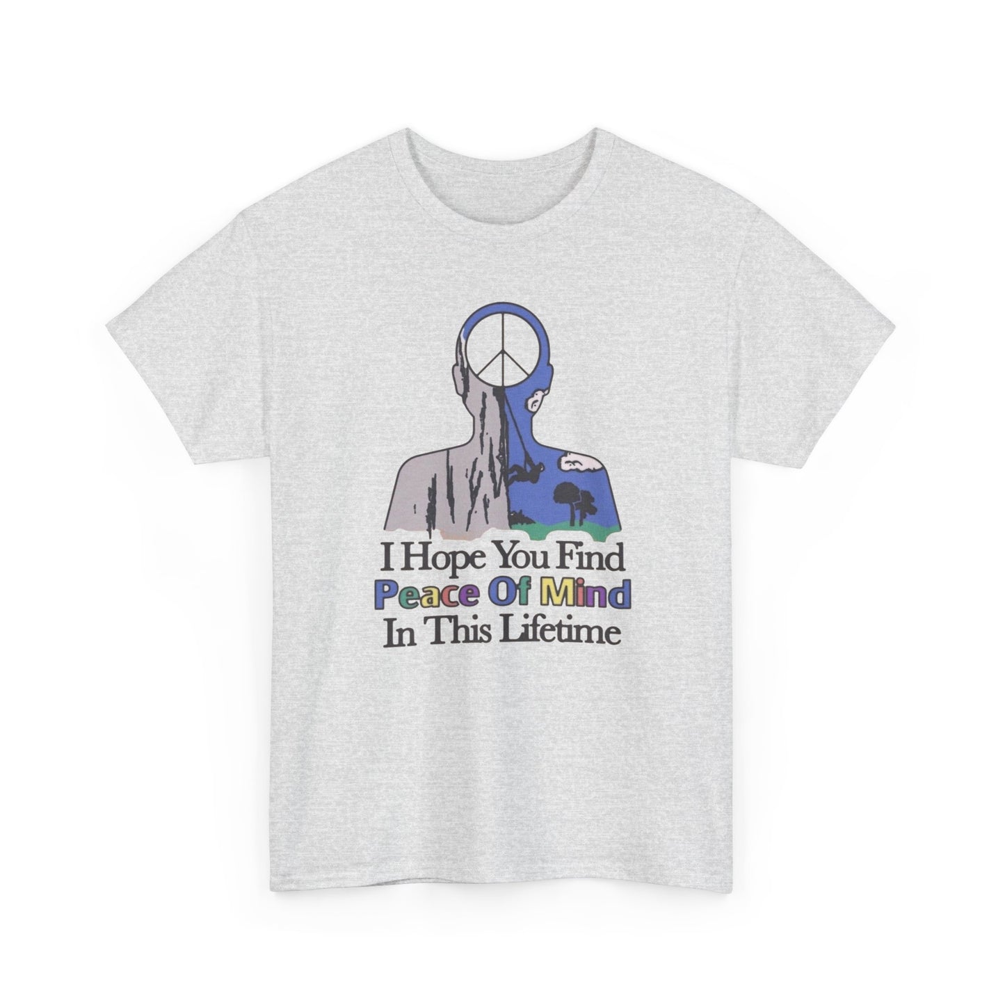 Peace Of Mind Graphic T Shirt NEW ADULT Unisex Heavy Cotton Tee