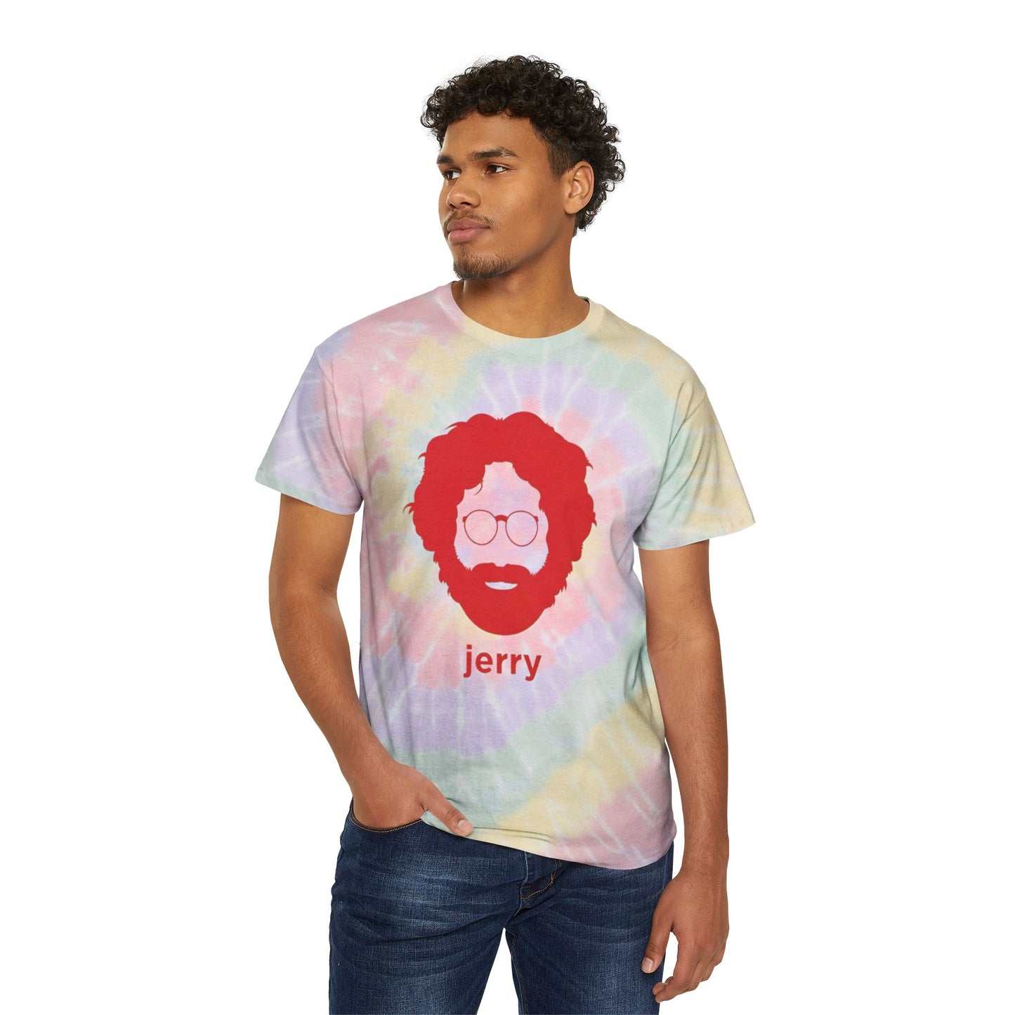 Jerry Garcia The Dead Graphic T Shirt S-2XL Unisex Cotton Tie-Dye Tee, Spiral