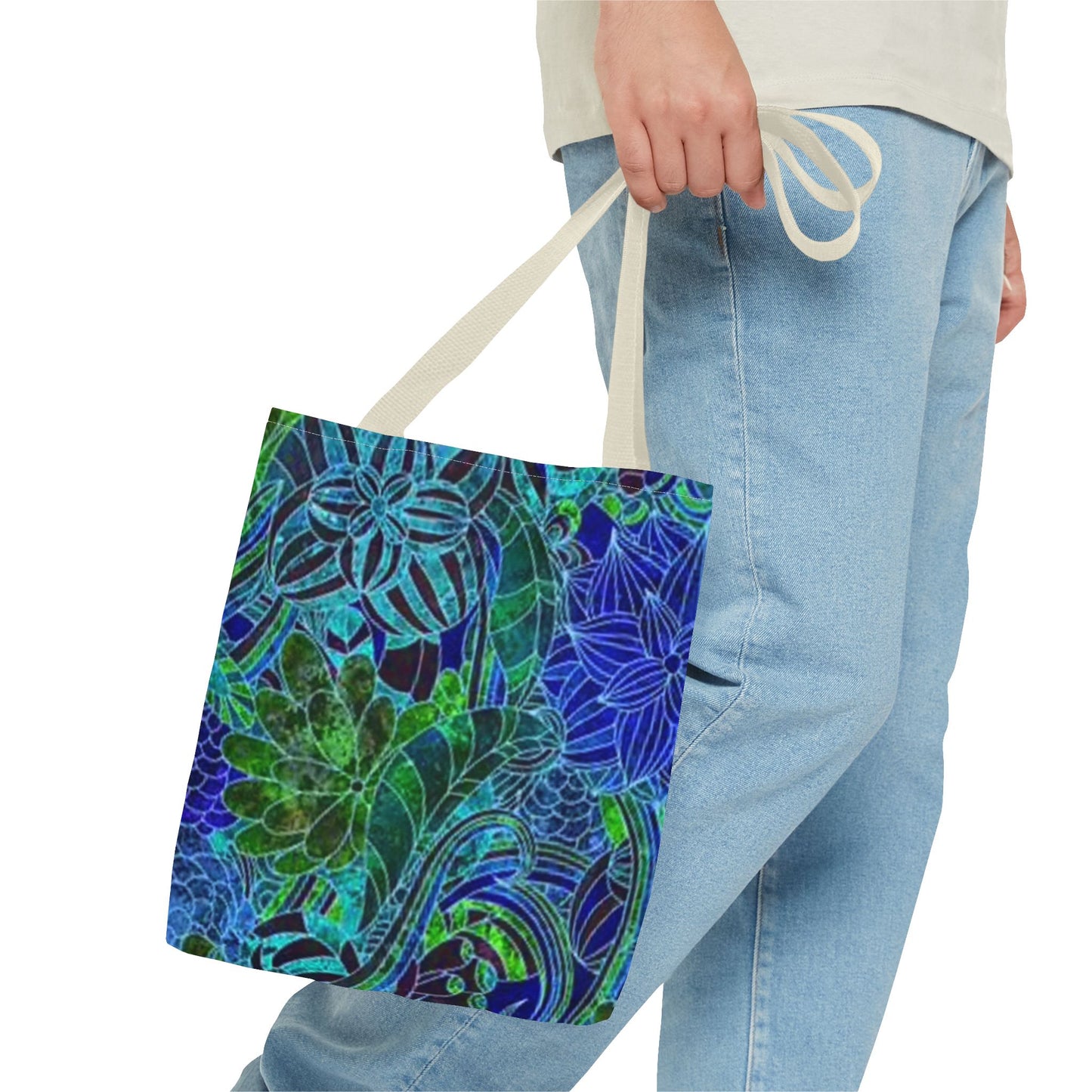 Blue And Green Multi Color BRAND NEW MODERN Tote Bag (AOP)