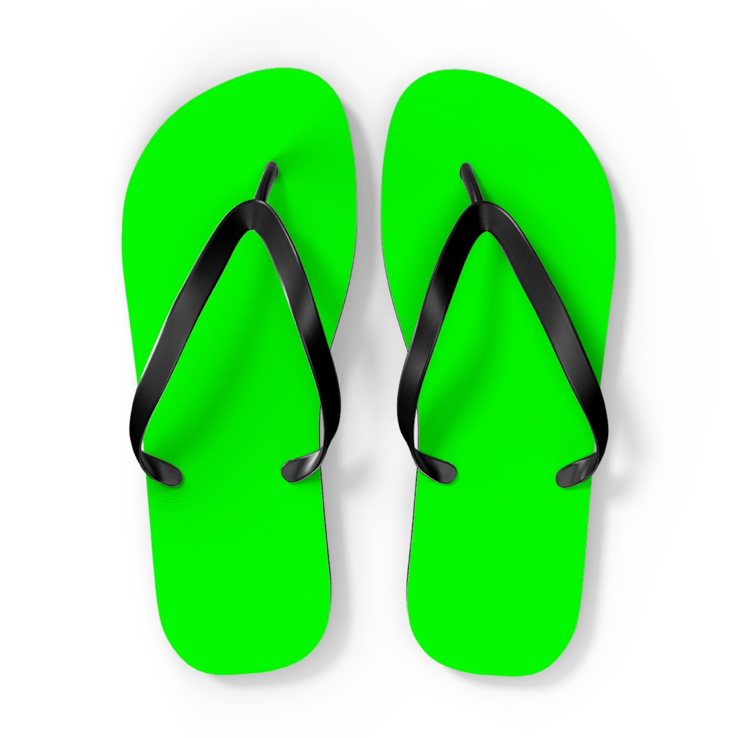 Neon Green Flip Flops, Sandals Slides, Summer Footwear, Brand New