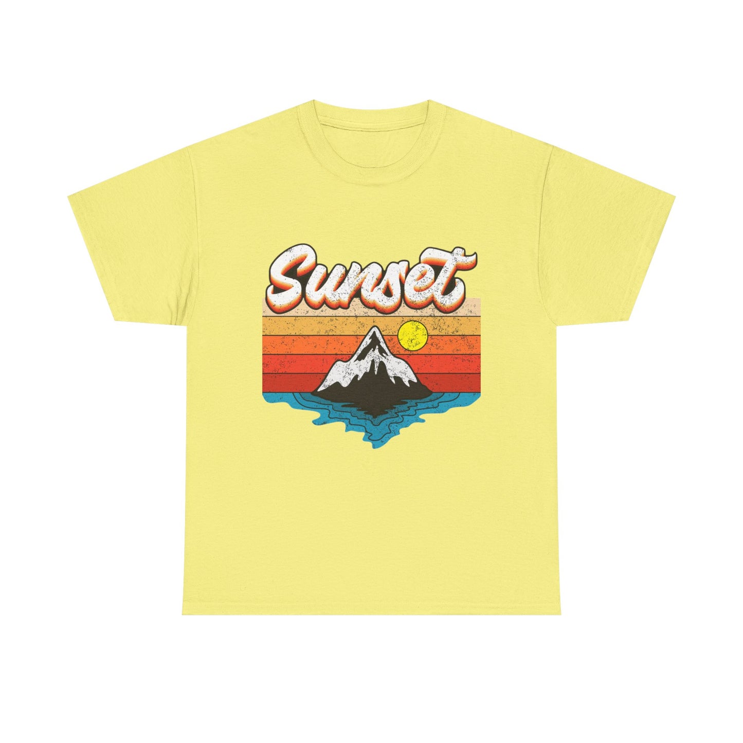 Beautiful Sunset Graphic T Shirt NEW Adult Unisex Heavy Cotton Tee