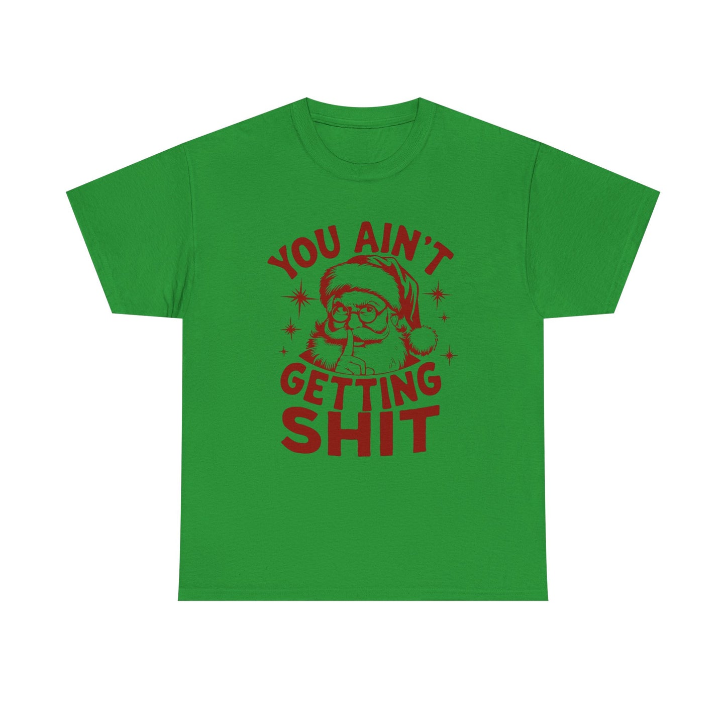 Santa Christmas Gifts Funny Jokes Graphic T Shirt Unisex Heavy Cotton Tee