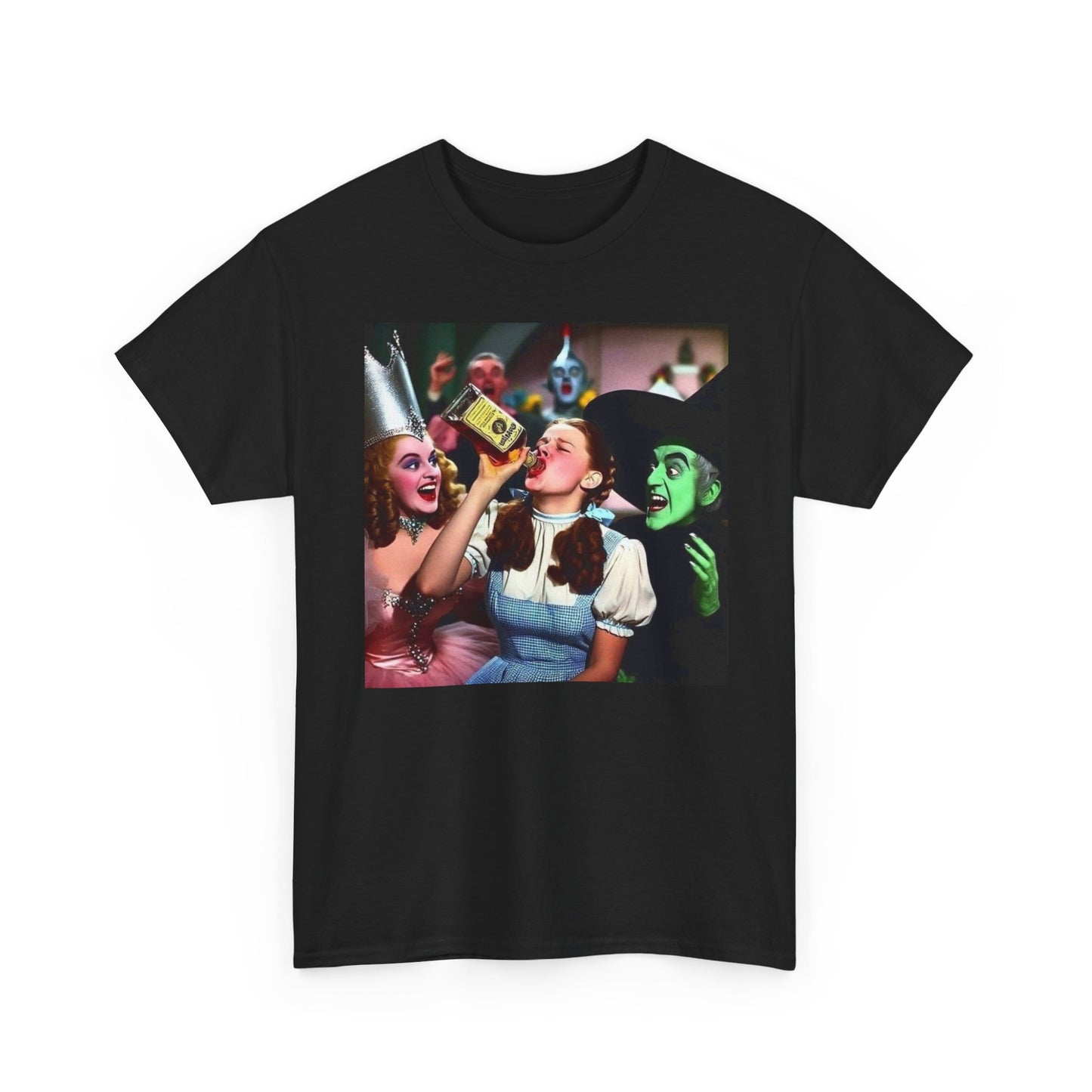 Wizard Of Oz Funny Partying Graphic T Shirt S-5XL Unisex Heavy Cotton Tee
