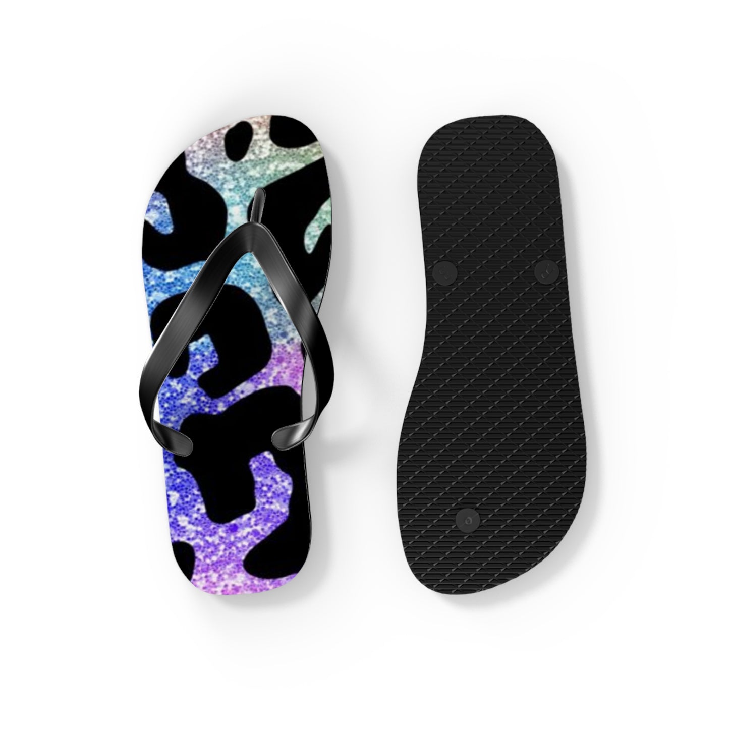 Glitter Animal Beach Sandals, Slides for Summer, Flip Flops, Water Resistant