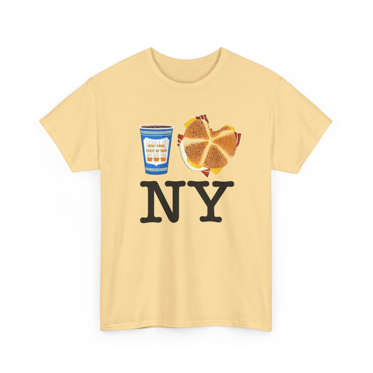 Classic New York Graphic T Shirt Men's Vintage Heavy Cotton Tee