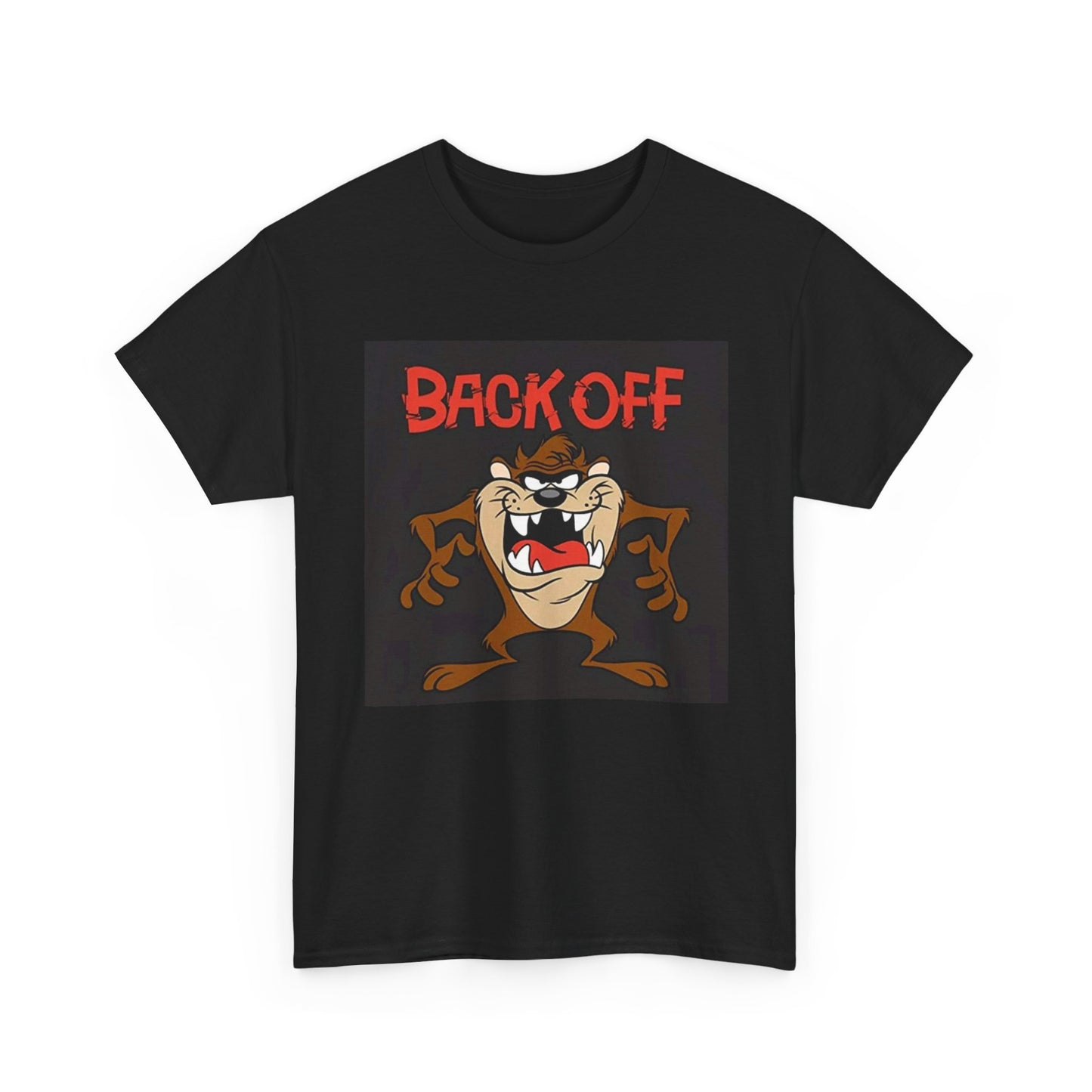Tazmanian Devil Shirt Retro Back Off Logo Vintage Unisex Heavy Cotton Tee