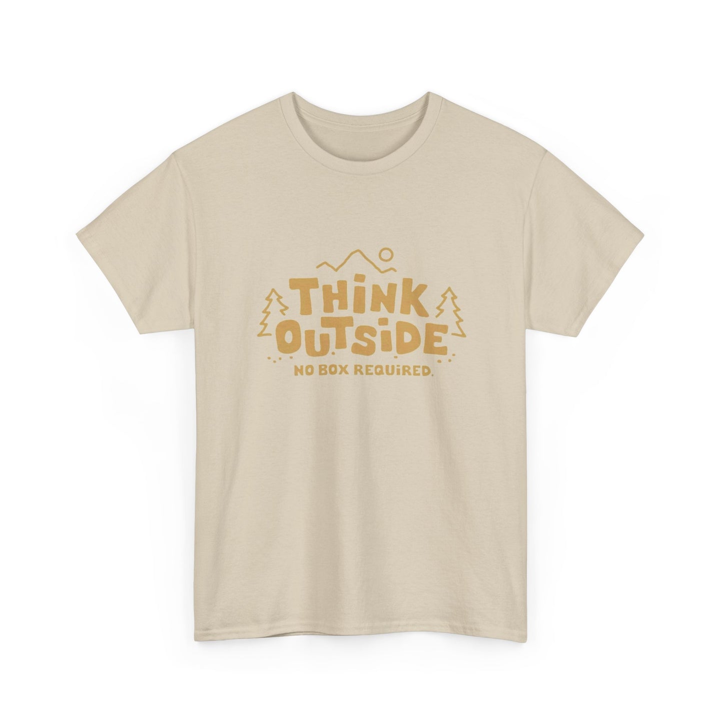 Think Outside No Box Required Graphic T Shirt NEW ADULT