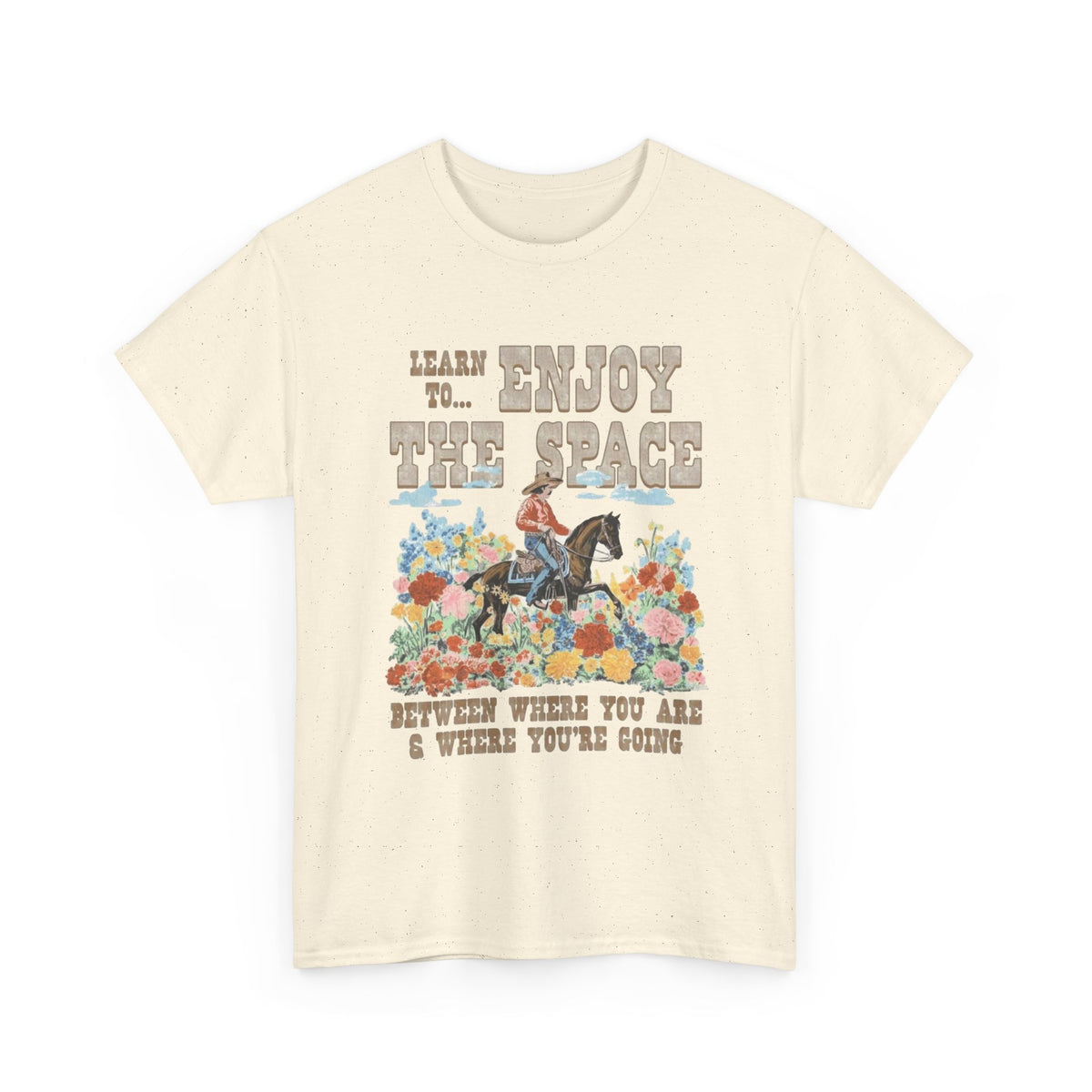 Horse Riding Floral Quote T-Shirt | Equestrian Graphic Tee Men's Graphic Tee