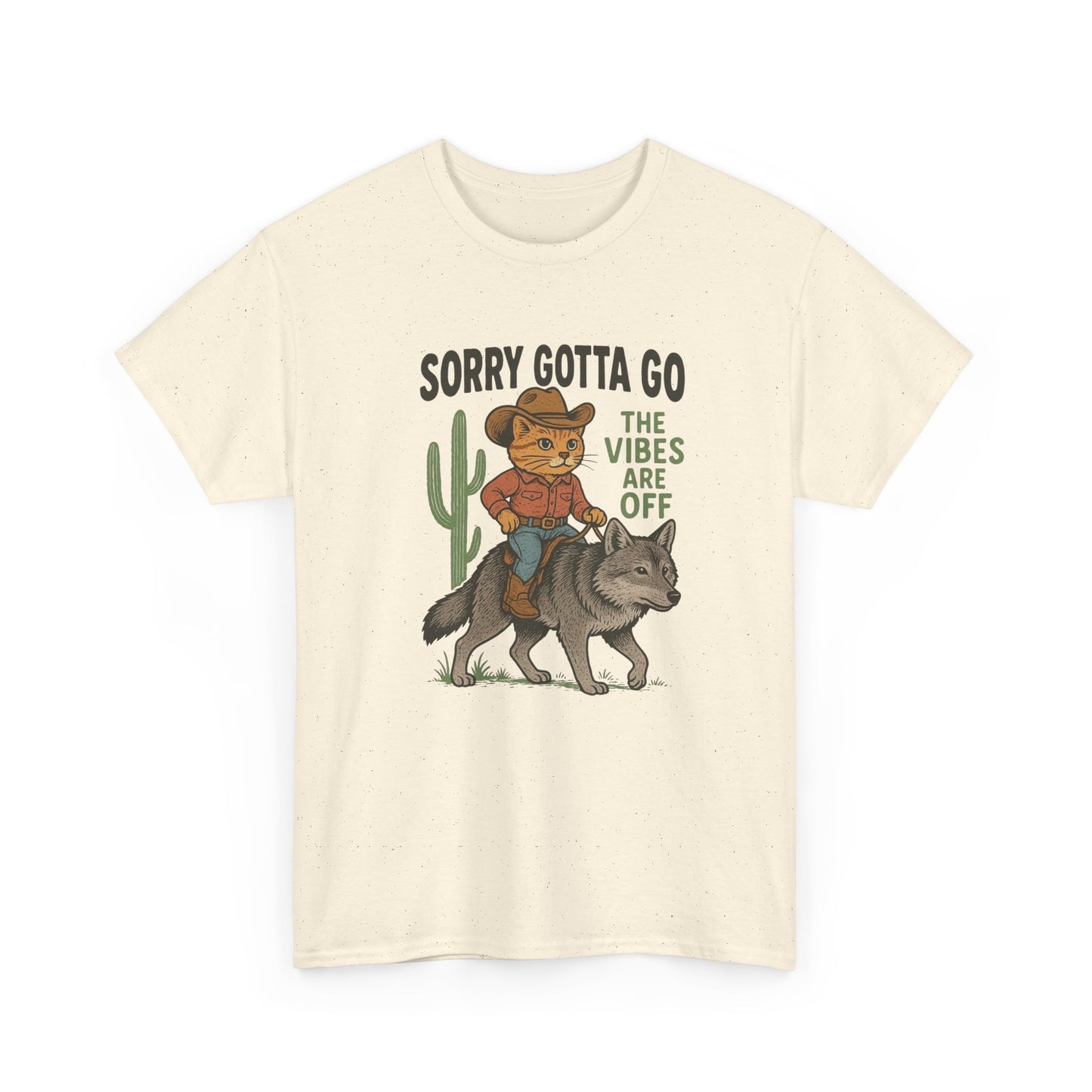 Gotta Go The Vibes Are Off Graphic T Shirt Cotton Tee Retro Gift