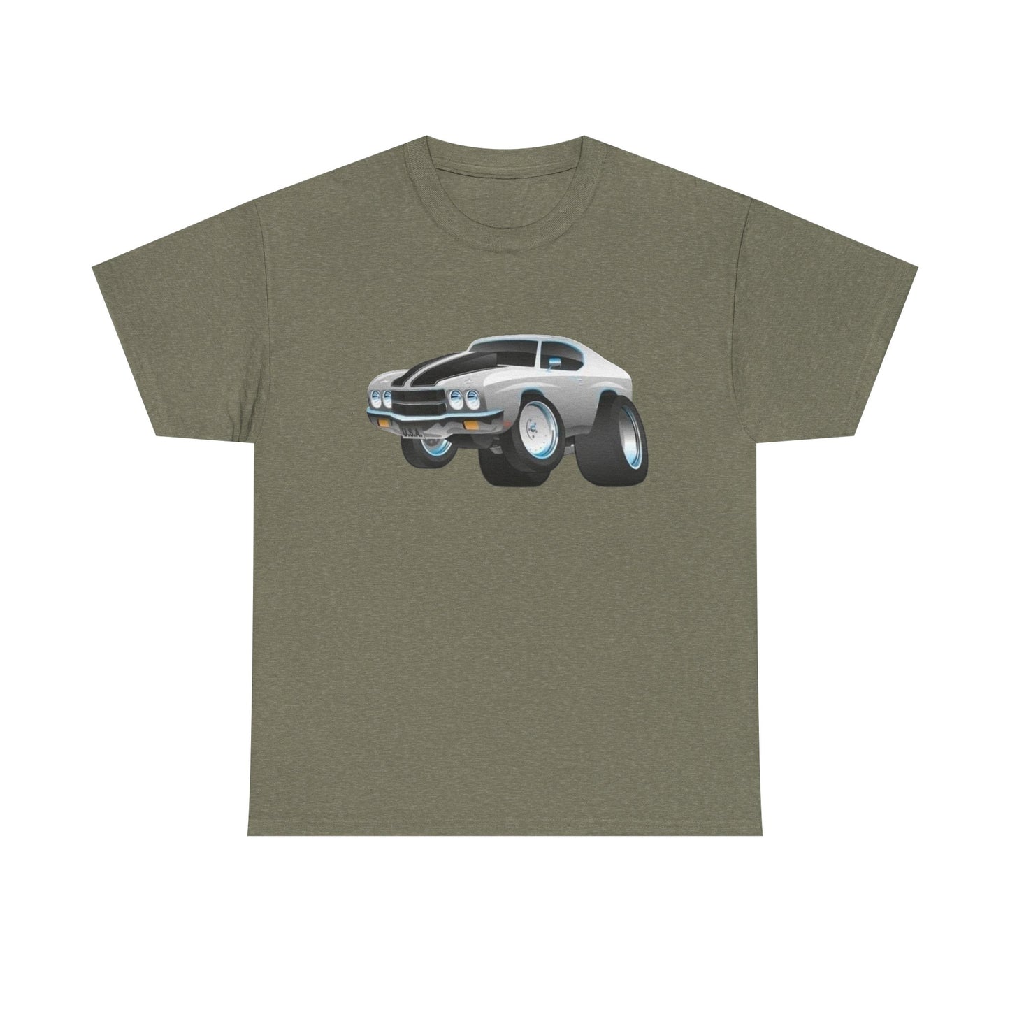 70 Chevelle SS Muscle Car Graphic T Shirt Unisex Heavy Cotton Tee NEW