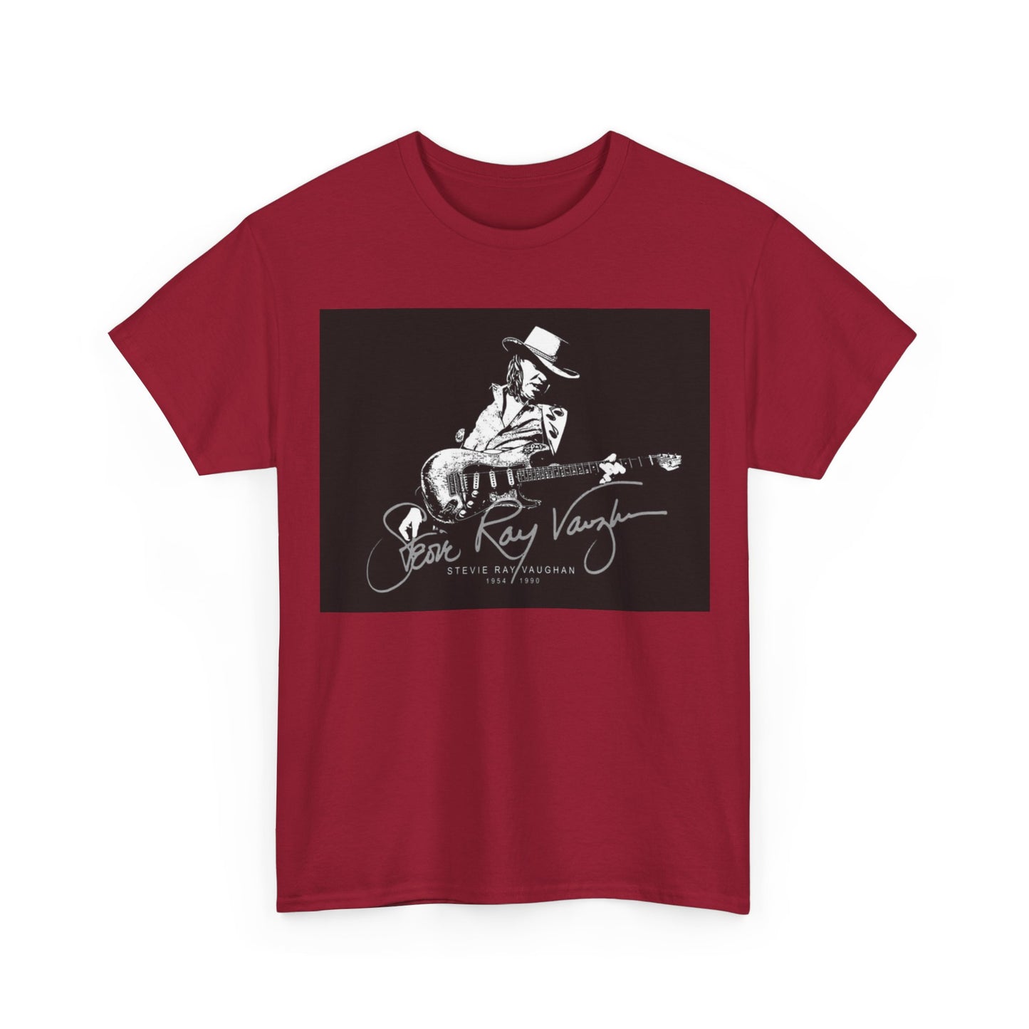 Stevie ray vaughn T-shirt Vintage retro rock album Unisex Heavy Cotton Tee